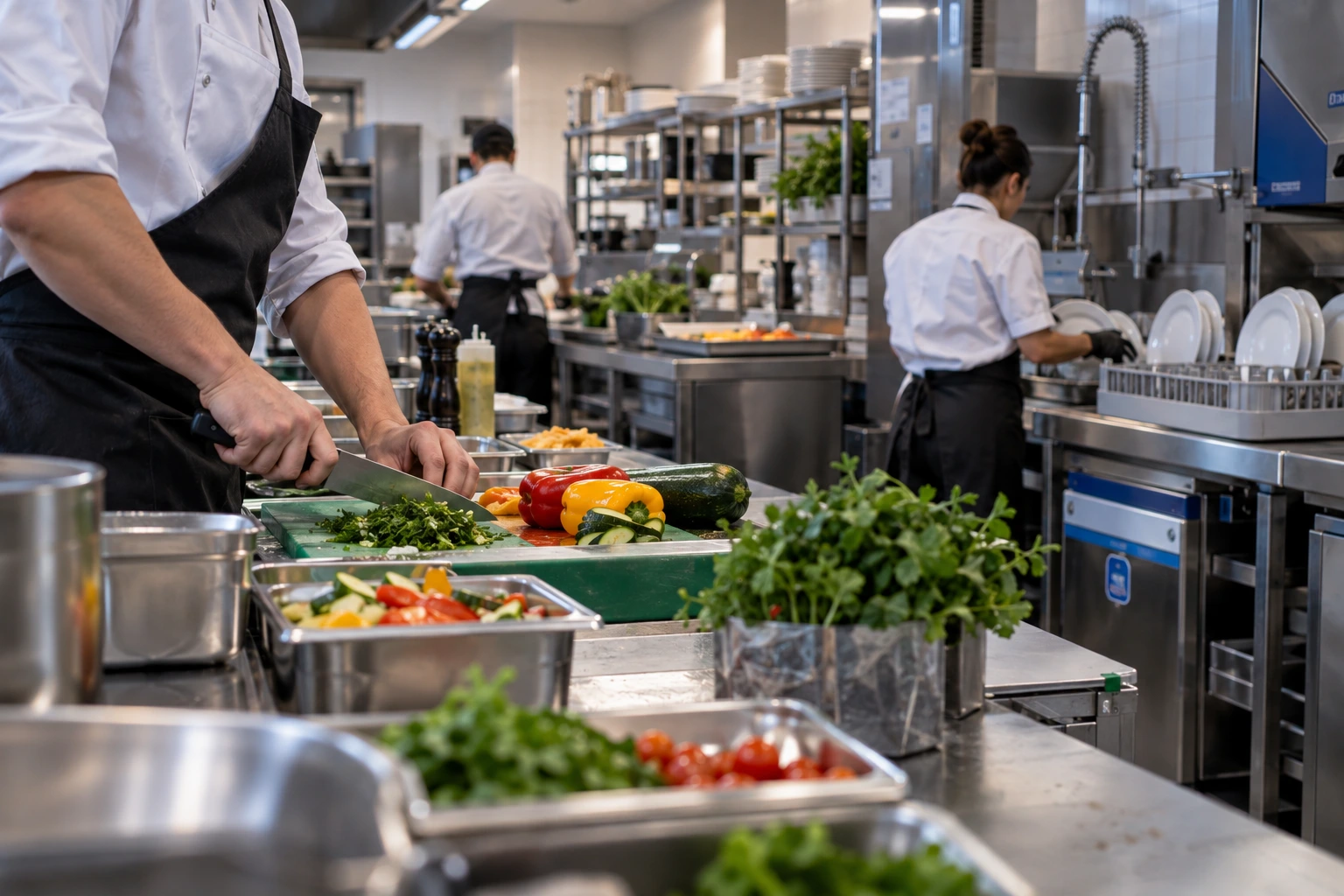 Kalte Platten werden für das Hotelfrühstück angerichtet – DAIA GmbH